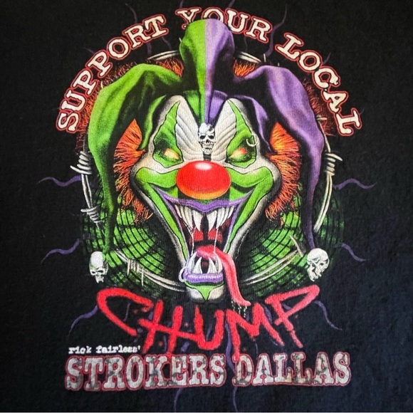 Strikers Dallas Motorcycle Shop Support Your Local Chump Men’s Tank Top - Picture 5 of 9